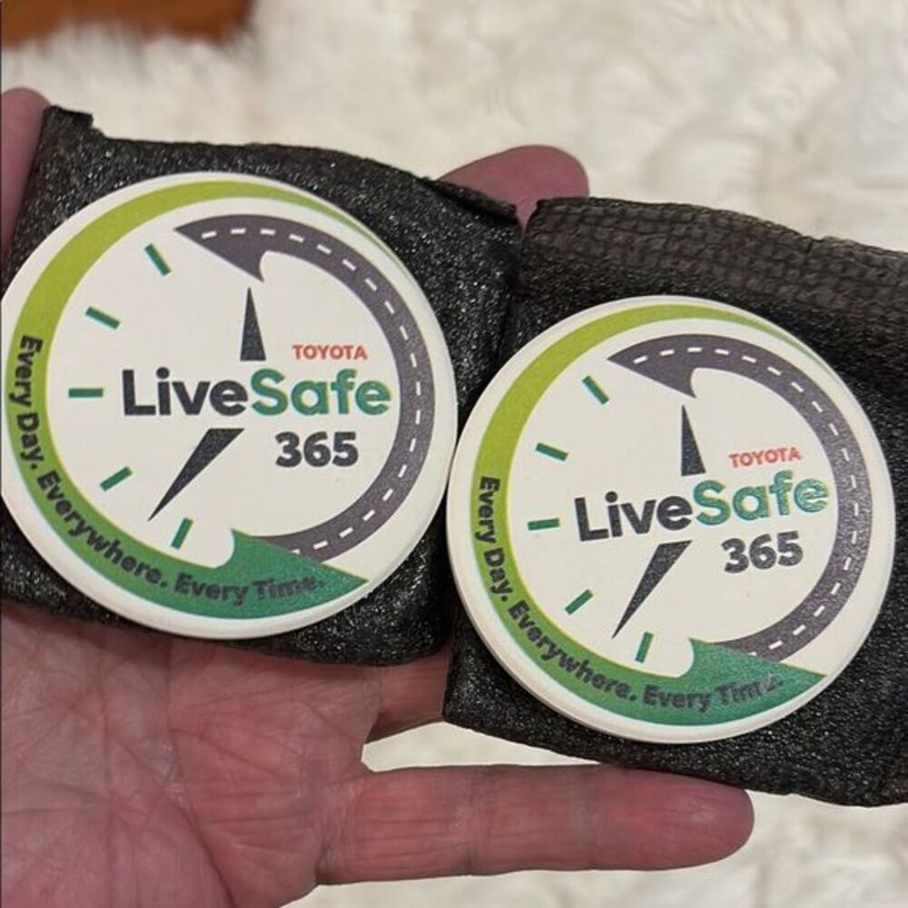 Two boxes of 2 (total 4) Auto Coasters